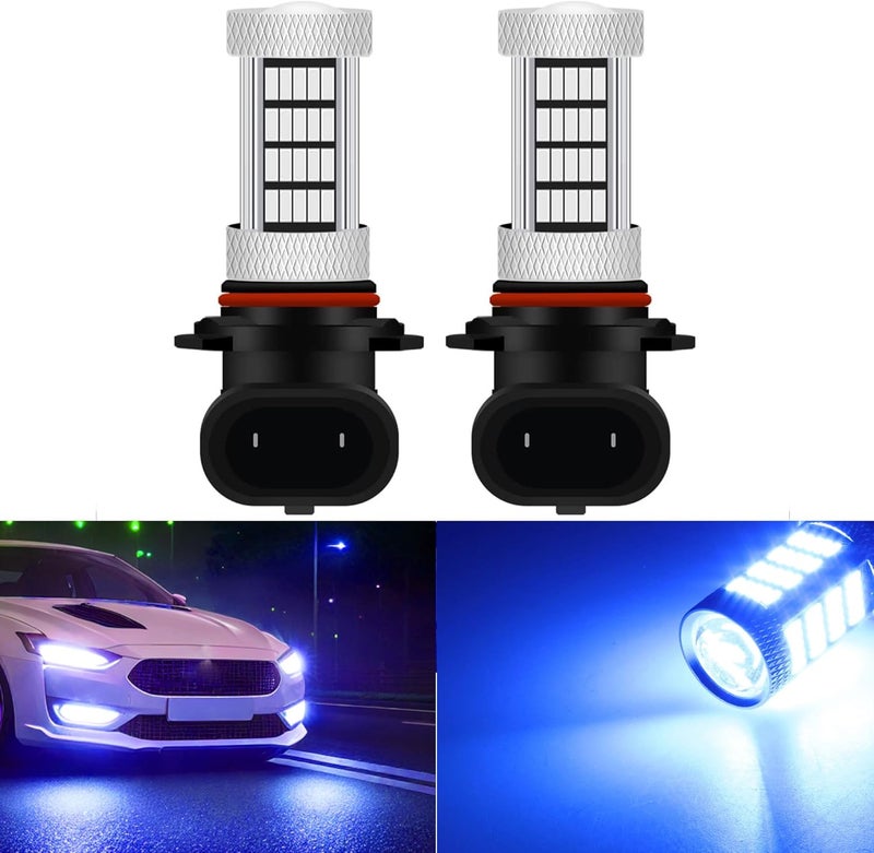 GLOFE High Power 92smd LED Bulbs 10000K Deep Blue 9005 9006 9145 9140 H10 Super Bright Fog Light or Daytime Running Driving Lights (DRL Lamps) Replacement for Cars,Trucks, SUVs, Vans - Image 1